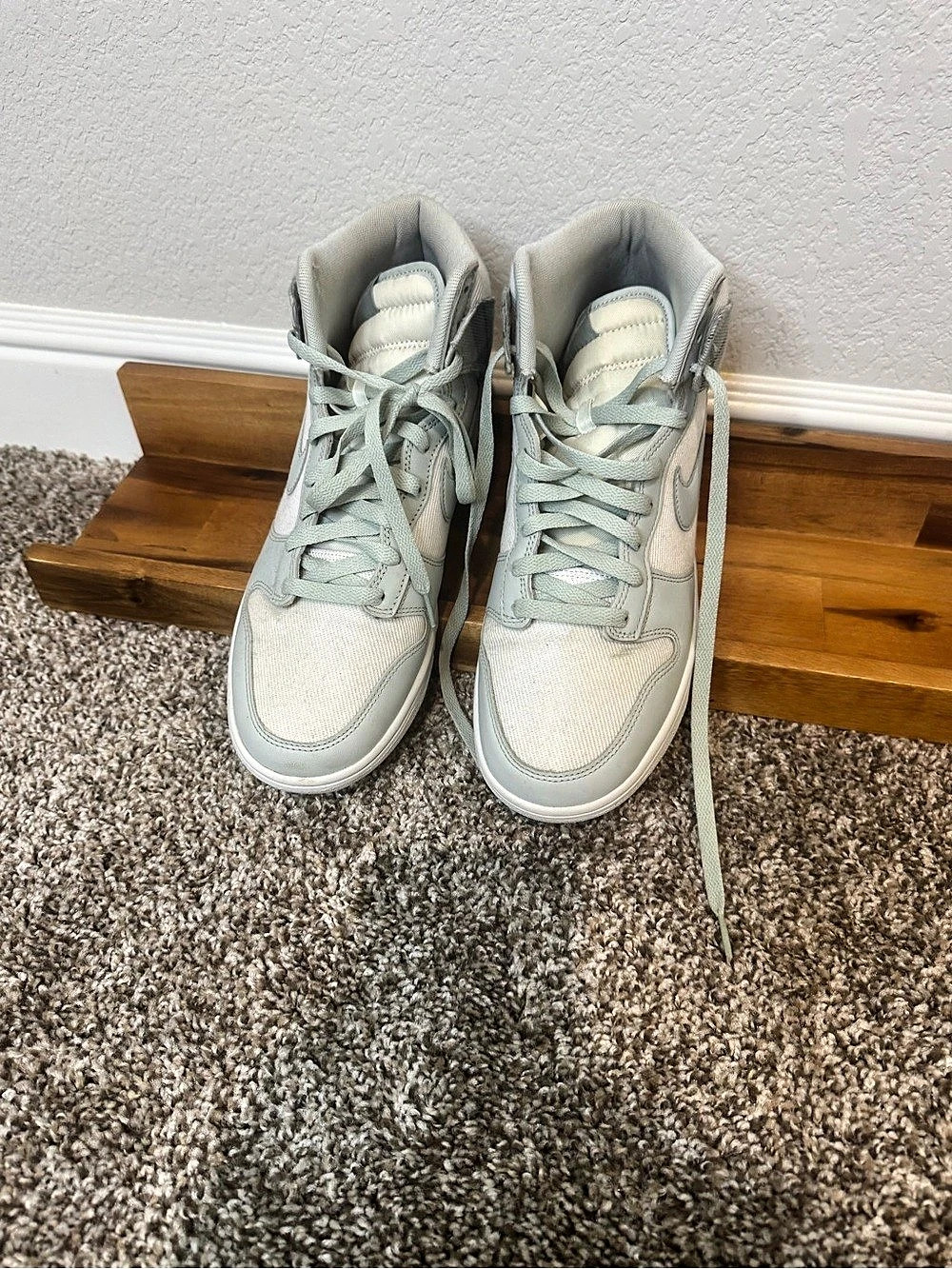Nike Dunk High SE Tartan Plaid (Summit White / Light Silver) Sneakers White &